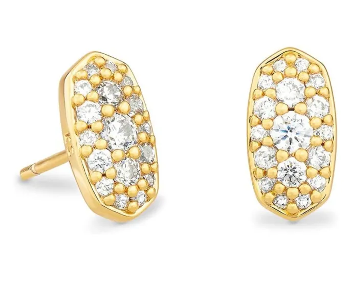 Серьги Kendra Scott Grayson с кристаллами и позолотой