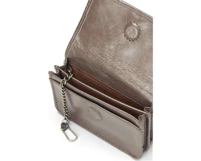 Картхолдер Hobo Jill Flap Card Case из полированной кожи с магнитным клапаном