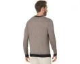 Свитер Armani Exchange из хлопка вискозы и шелка с микропринтом