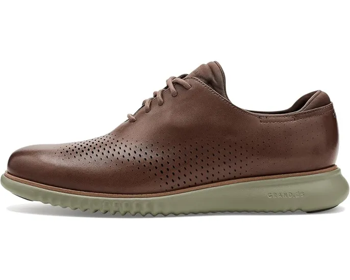Оксфорды 2.Zerogrand Casual Leather Laser Wing Tip на легкой подошве