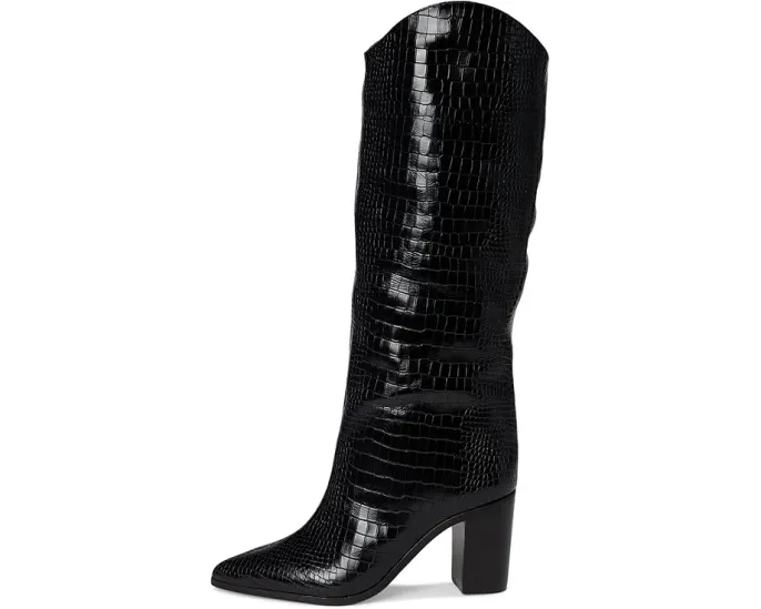 Ботинки Schutz Maryana Block с каблуком и фактурой змеиной кожи