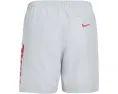 Шорты Nike Kids Breaker Cutout Swoosh 4 дюйма (10.16 см) с внутренними трусиками и вырезанным логотипом
