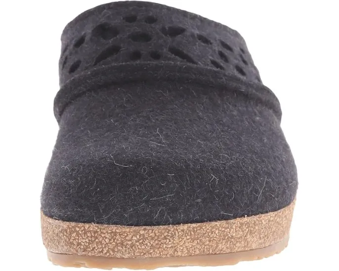 Домашние тапочки Haflinger Lacey из шерстяного войлока с пробковой стелькой