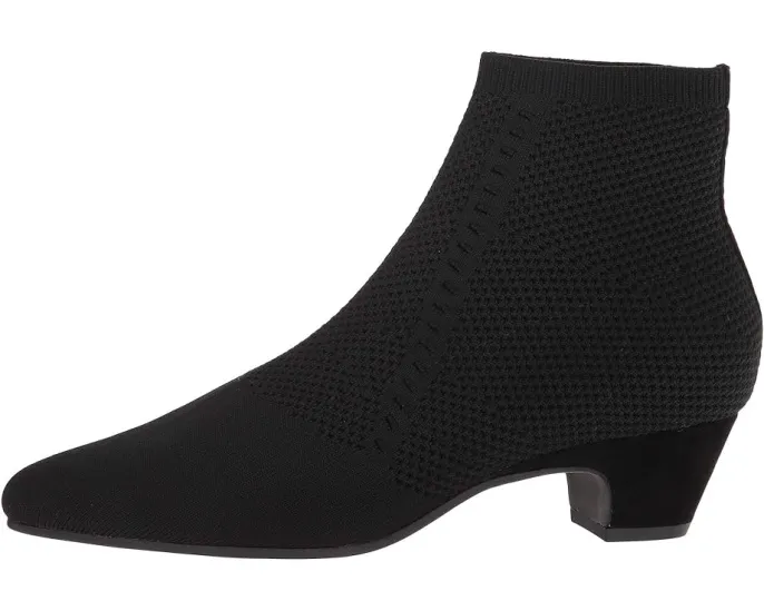 Ботильоны Eileen Fisher Purl на каблуке с верхом из стрейч-трикотажа и замши