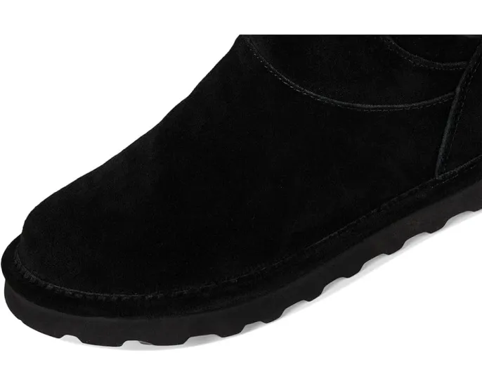 Зимние угги Bearpaw Jenni из замши с меховой отделкой и декоративной пряжкой