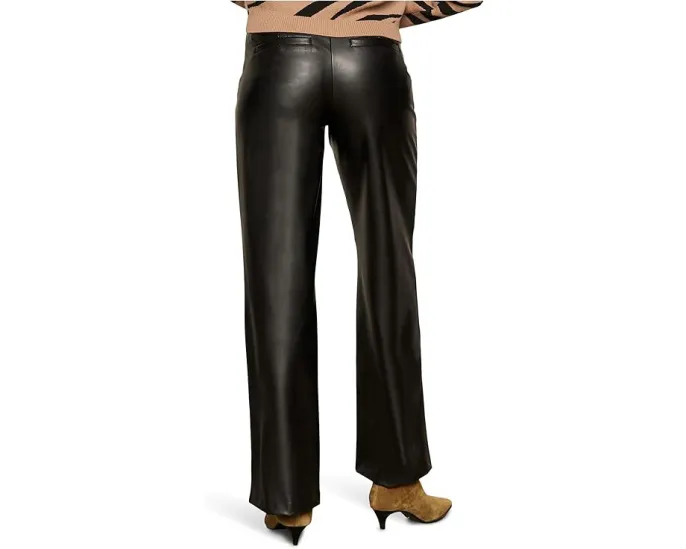 Кожаные брюки Sanctuary Runway Leather Trouser с высокой посадкой и клешем