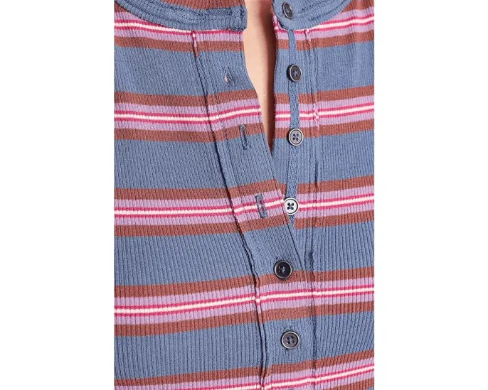 Топ Henley в полоску Free People Jamie Henley Stripe
