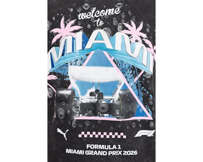 Футболка Formula 1 Miami Washed Graphic Puma с принтом