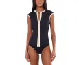 Seafolly Солнцезащитный топ Bandwave Cap Sleeve Sunvest