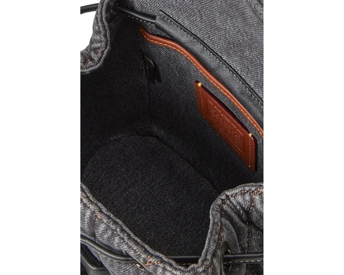 Рюкзак COACH Tabby Backpack с стежкой и цепочкой на плечо