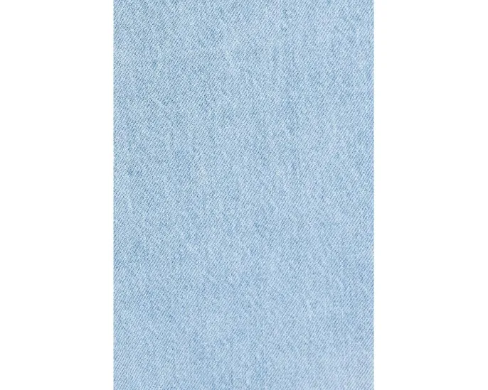 Summertime Flare Denim Min Dress in Blue