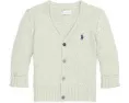 Детский кардиган Polo Ralph Lauren Kids с V-образным вырезом и вышитым пони