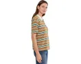 Поло KUT from the Kloth Livvy Stripe Knit с воротником
