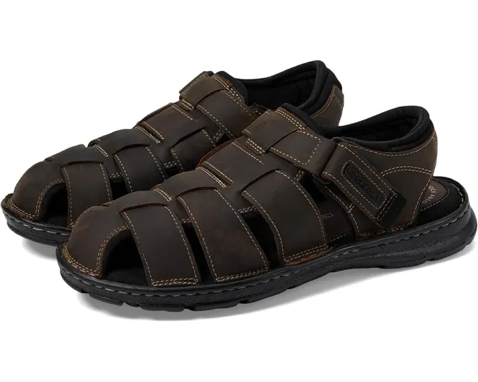 Сандалии Rockport Darwyn Fishermen из натуральной кожи с регулируемой застежкой