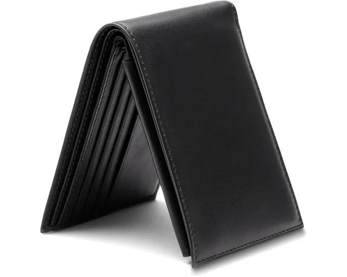 Кошелек для карт Bosca с отстегивающимся ID-футляром из кожи Nappa Vitello