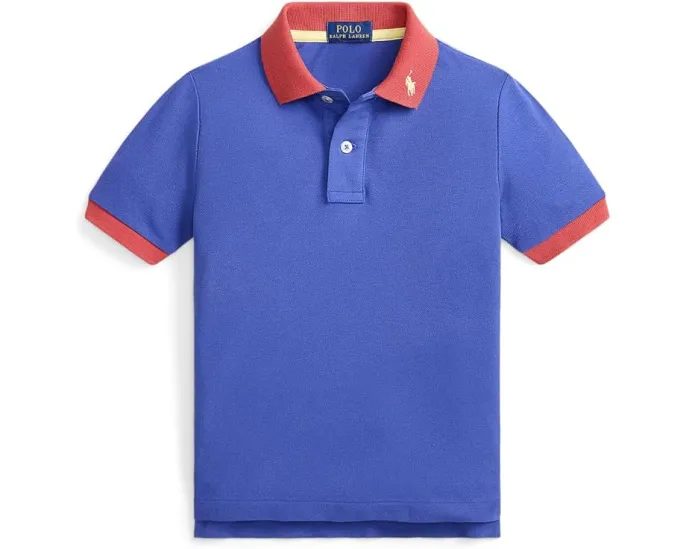 Polo Ralph Lauren Kids Поло из стрейч-хлопковой сетки для малышей и детей