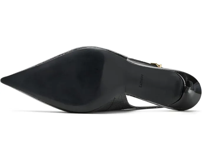 Туфли Schutz Paola на шпильке с крокодиловым принтом и острым носком