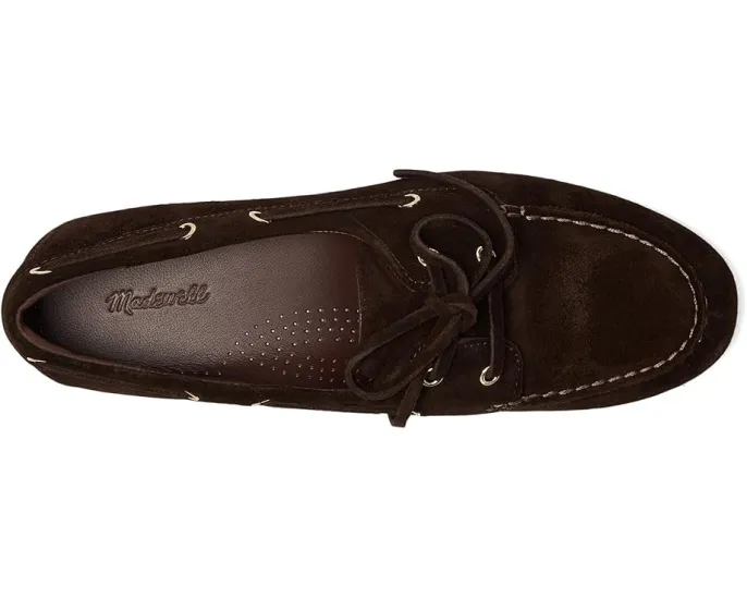 Обувь Madewell Julien в стиле топ-сайдерс из кожи