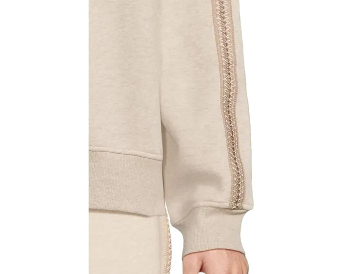 Свитшот UGG Tasman Crew Neck с тесьмой на рукавах из переработанного полиэстера