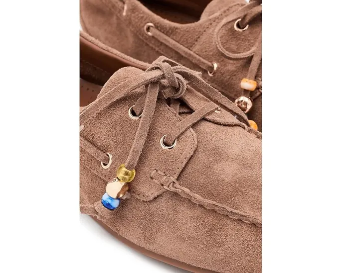 Мокасины Madewell Julien из замши с круглым носком и шнуровкой