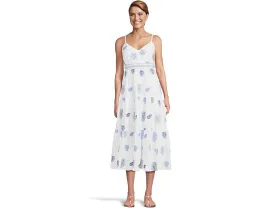 Макси-платье Zanna с вышивкой и запахом из хлопка от Lilly Pulitzer