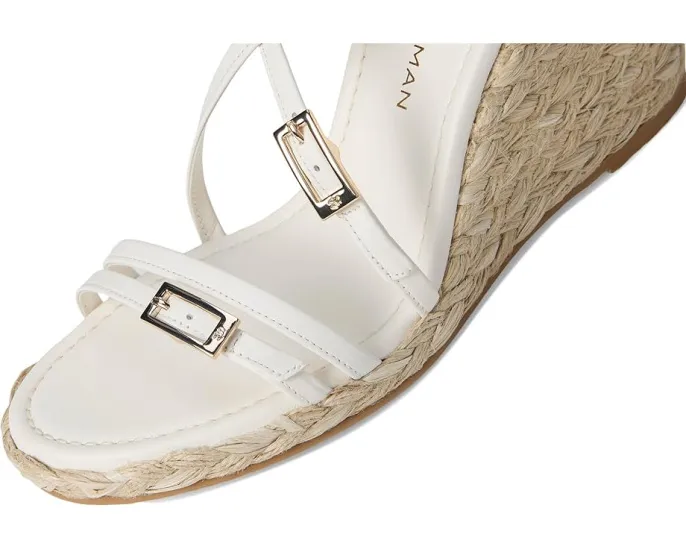 Босоножки Stuart Weitzman Georgie Espadrille на танкетке из джута с регулируемыми ремешками