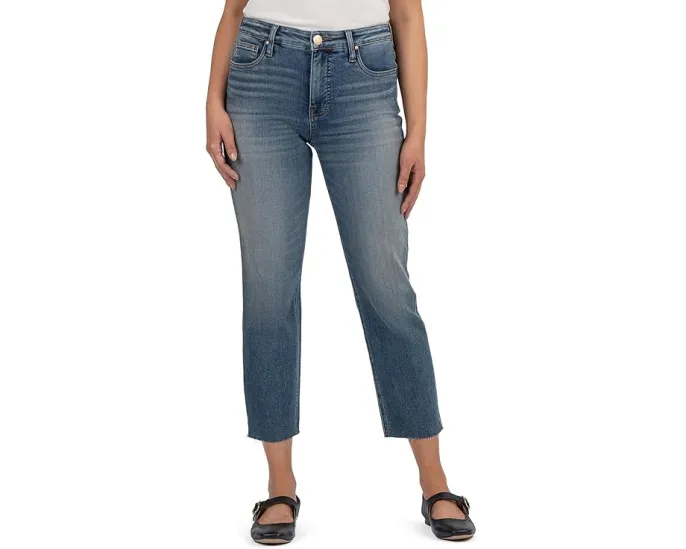 Джинсы KUT from the Kloth Rachael High Rise Fab Ab Mom с зауженным силуэтом