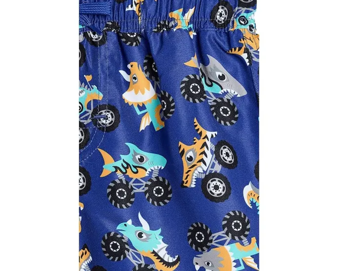 Плавательные шорты Truck Boardshorts Deux par Deux с принтом монстр-траков