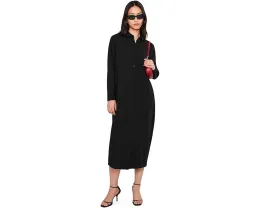Stretch Jersey Knit Classic Collar Dress