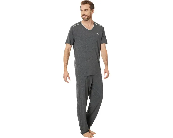 Пижамные брюки Tommy Bahama из хлопка и модала на кулиске