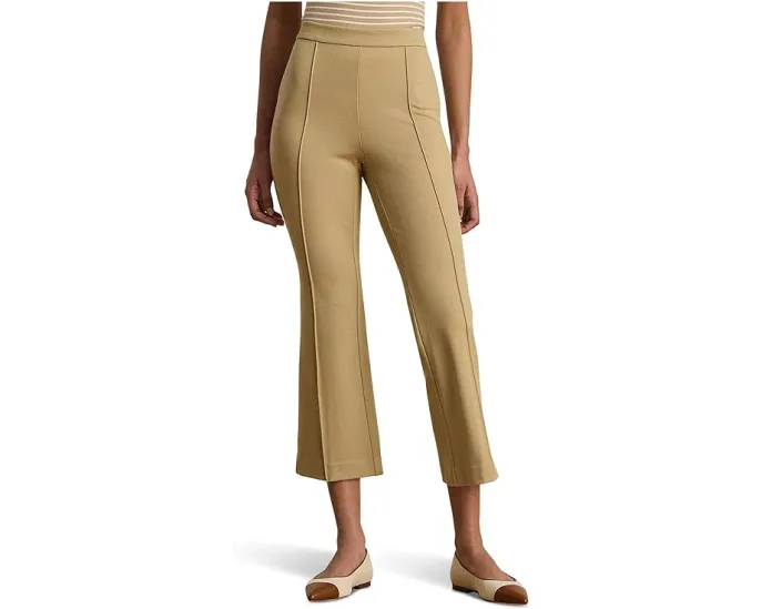 Брюки Lauren Ralph Lauren из габардина с расклешенными штанинами