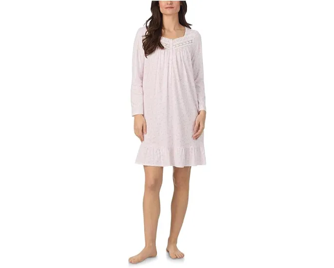 Короткая ночная рубашка Cotton Knit Long Sleeve от Eileen West