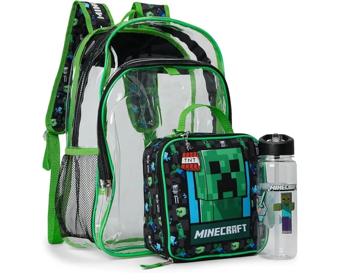 Рюкзак Minecraft Creeper 5 предметов BIOWORLD Kids с крипером