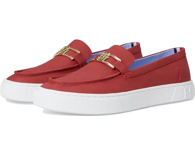 Лоферы Tommy Hilfiger Wilfer с металлическим логотипом и кожаной подошвой