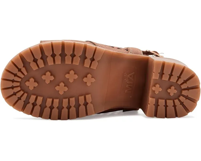 Детские сандалии Mia Kids Mollee на квадратном каблуке с ажурными вырезами