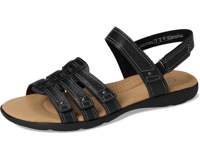 Сандалии Clarks Elizabelle Kay из мягкой кожи на липучке