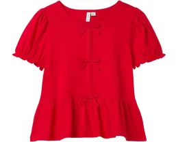 Детский топ Janie and Jack с тремя бантами и кокеткой