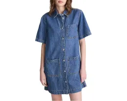 Madewell джинсовое мини-платье Airy Denim Boxy