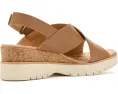 Сандалии Diaz Cross Clarks на среднем клине с мягкой кожей и регулируемым задним ремешком