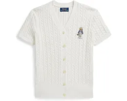 Кардиган с V-образным вырезом и жаккардом с медвежонком Polo Ralph Lauren Kids для детей постарше