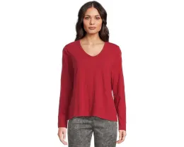 Длинный топ Elliott Lauren с V-образным вырезом и эффектом garment dye