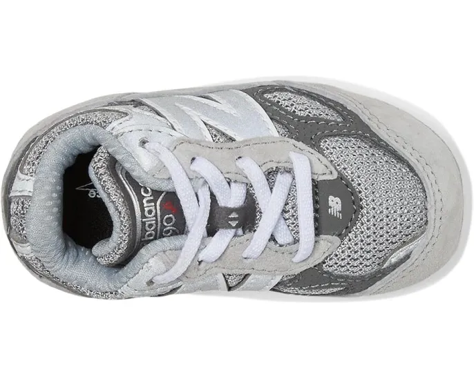Детские кроссовки New Balance 990v6 для малышей с узорчатыми накладками