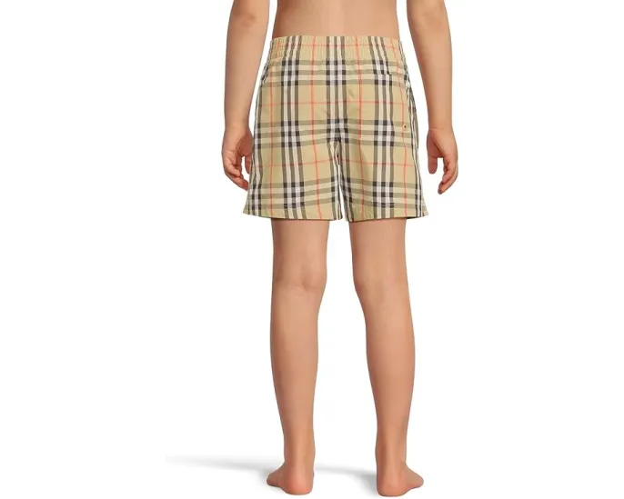 Плавки Atticus в клетку Burberry Kids с эластичной талией