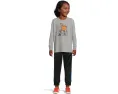 Детская футболка Adidas Sport Graphic Heather с длинным рукавом