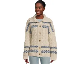 Кардиган Faherty Highland Fairisle из смеси мериносовой шерсти и хлопка