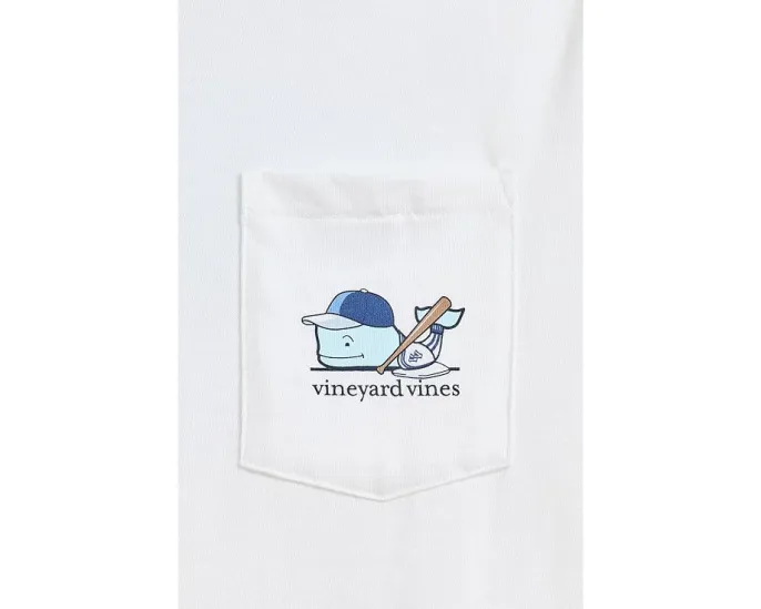 Футболка Blue Baseball Whale с коротким рукавом для детей Vineyard Vines
