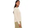 Свитер с косами и лодочным вырезом из хлопка Lauren Ralph Lauren