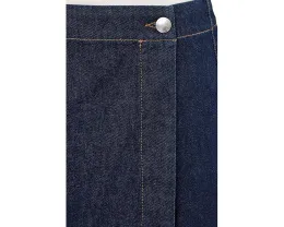 Джинсовая мини-юбка Madewell Denim Wrap Mini Skort на пуговицах