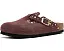 Клоги Birkenstock Boston Rivets с заклепками из замши перцового цвета