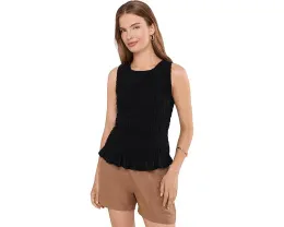 Топ Carolina Smocked Tank Michael Stars с защипами и круглым вырезом